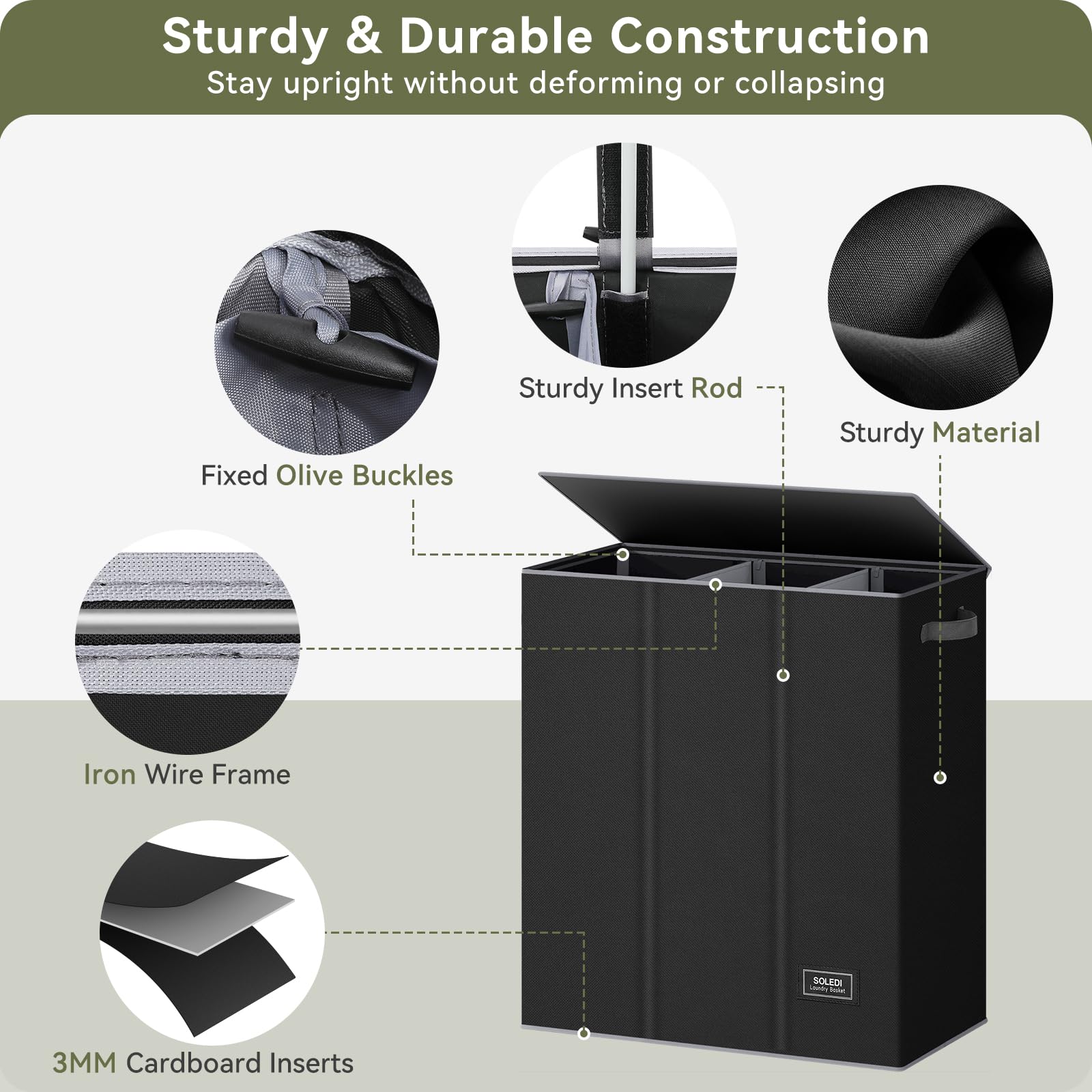 SOLEDI foldable design allows easy collapse for compact storage