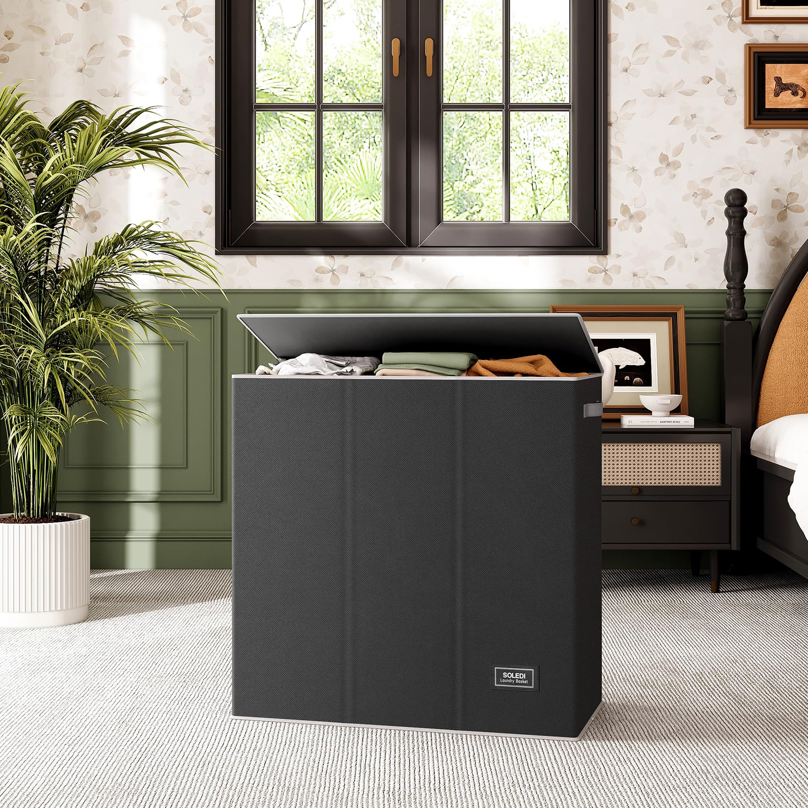 SOLEDI full-capacity setup suits family laundry and toy storage