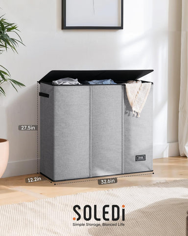 SOLEDI 180L capacity handles a week's laundry.