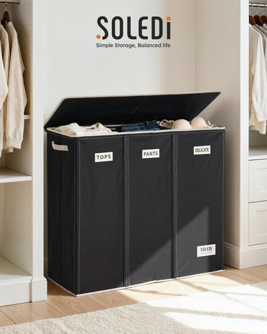 SOLEDI 33L x 12.6W x 30H dimensions provide ample capacity.