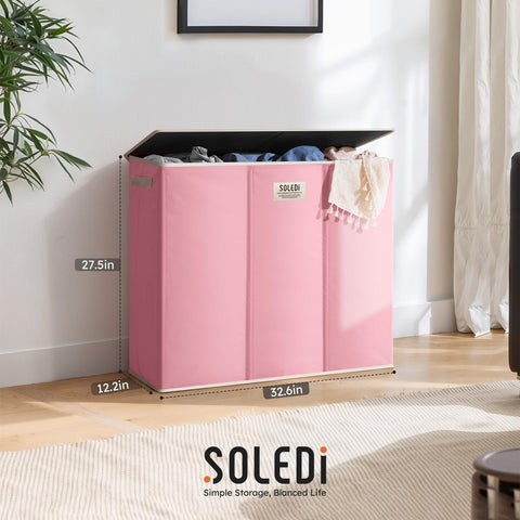 SOLEDI reinforced bottom supports heavy laundry loads.