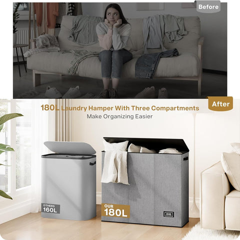 SOLEDI large dimensions fit spacious spaces while staying organized.