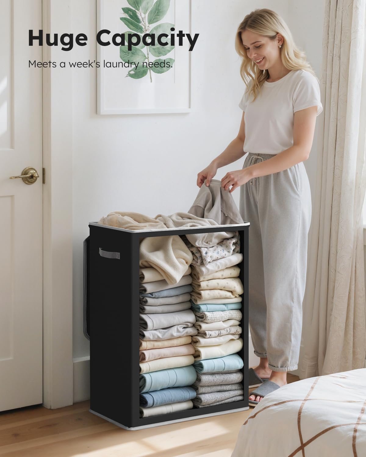 SOLEDI 130L capacity highlights ample storage for clothes.
