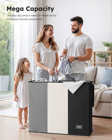 SOLEDI 180-liter capacity keeps a week of laundry neatly sorted.