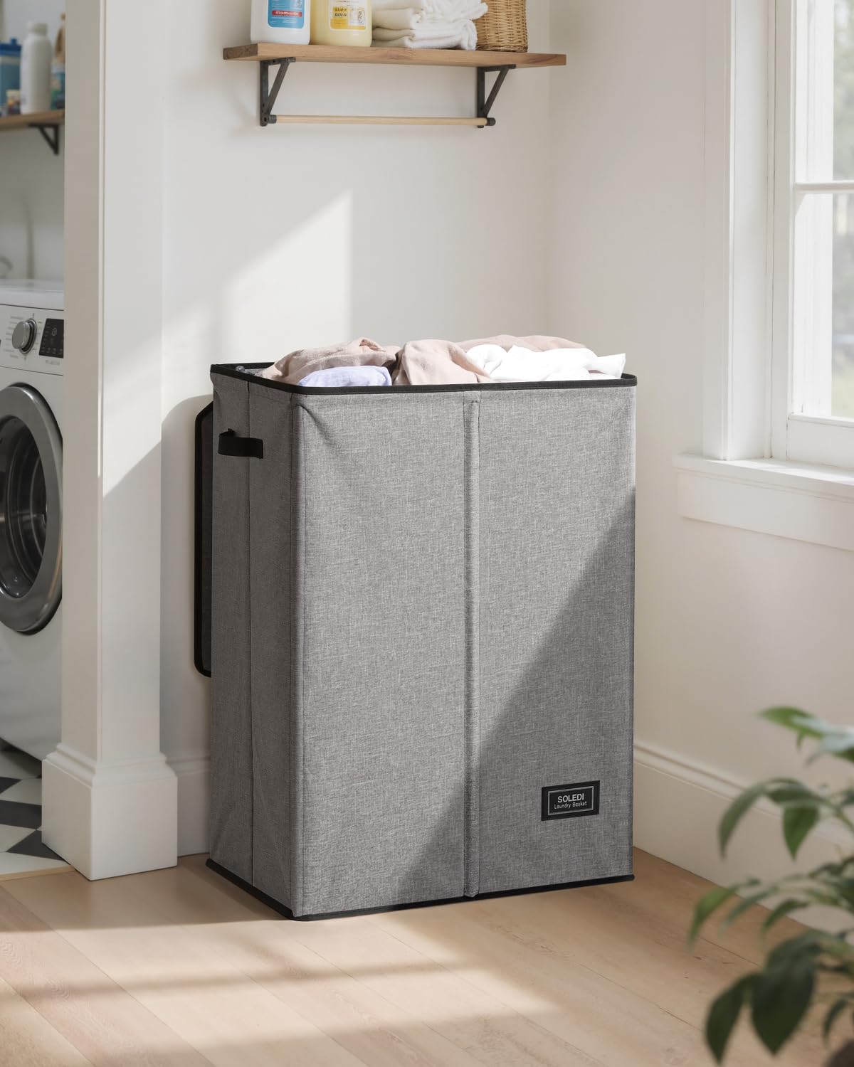 SOLEDI hamper structure appears sturdy and deformation resistant for long-term use.