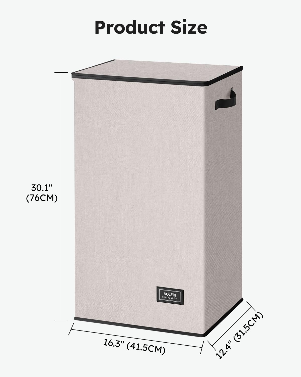 SOLEDI laundry hamper sturdy frame assembly demonstrating durable design