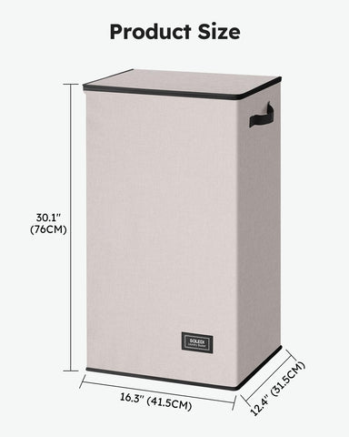 SOLEDI laundry hamper sturdy frame assembly demonstrating durable design