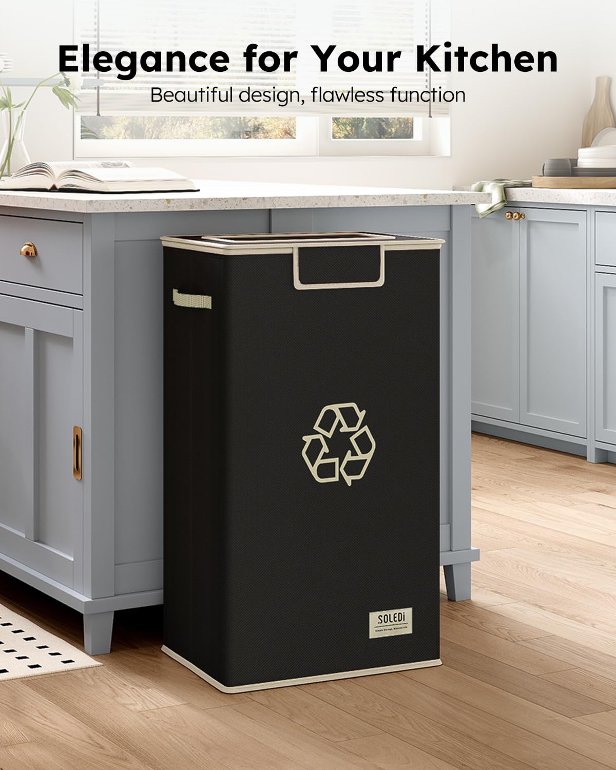 SOLEDI ideal for apartments, keeps recycling organized in compact spaces.