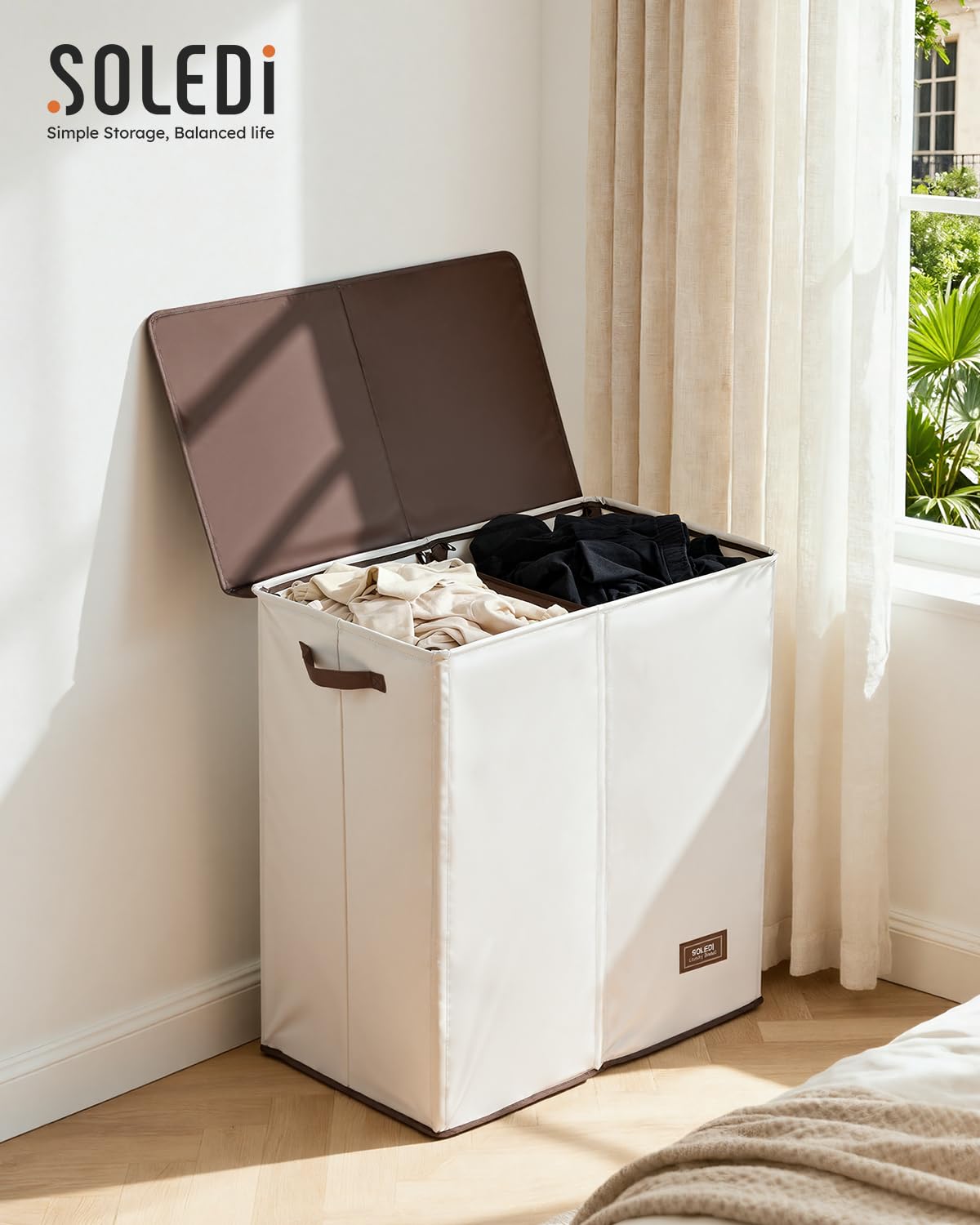 SOLEDI tent-like structure maintains shape even when full.