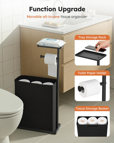 SOLEDI rustproof base ensures stable, long-lasting bathroom organization.