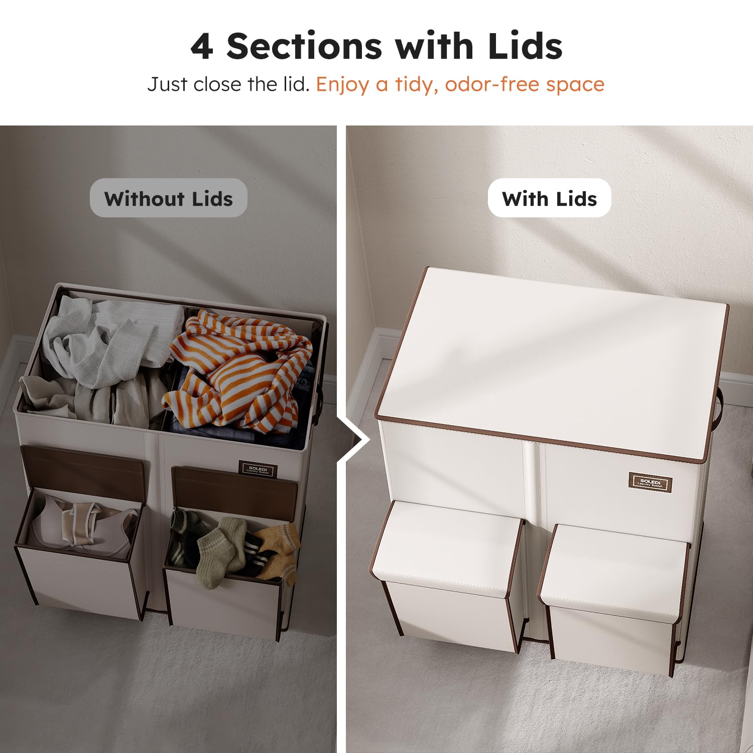 SOLEDI two side pockets for organizing small items