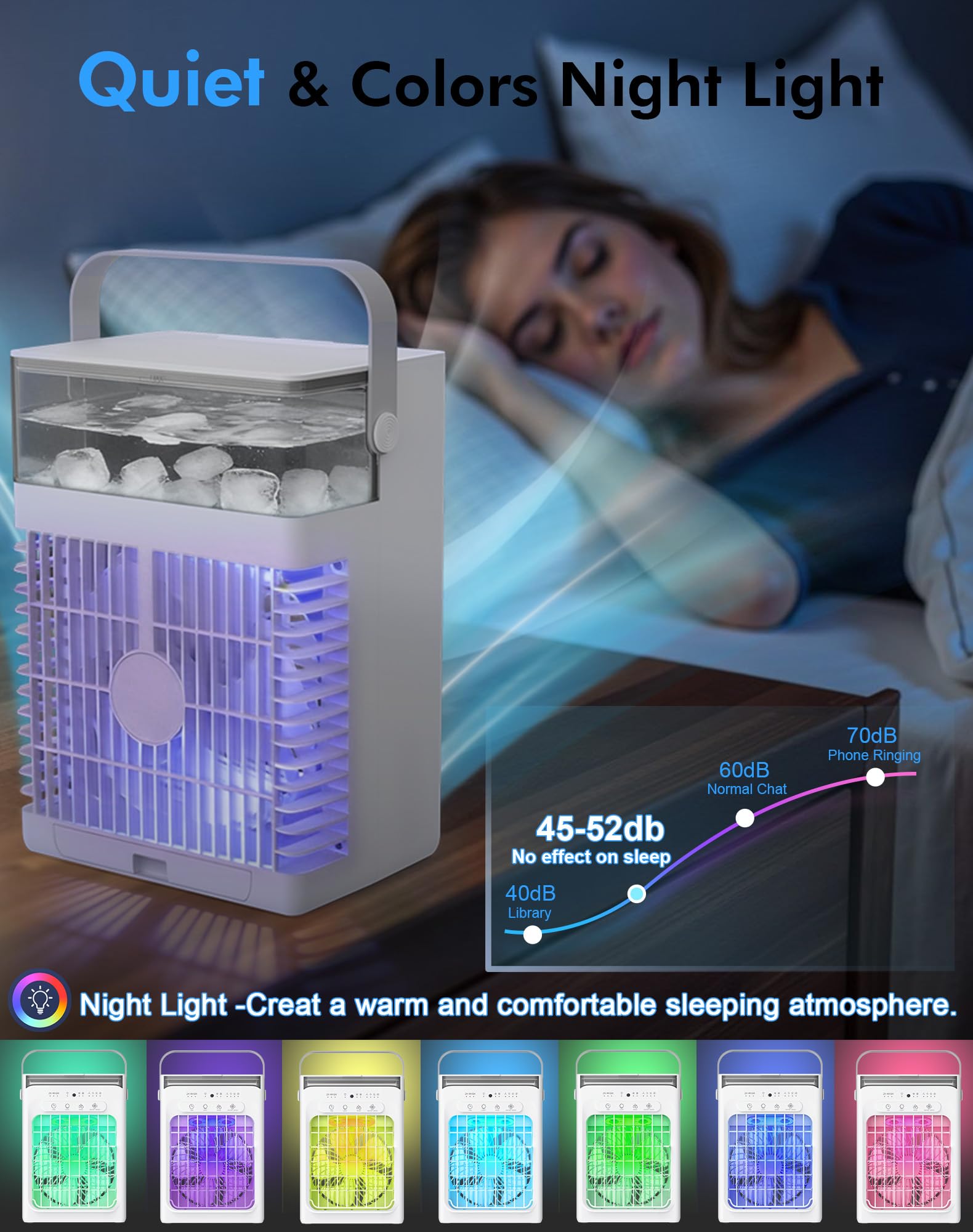 SOLEEY 7-color night light adds ambient atmosphere