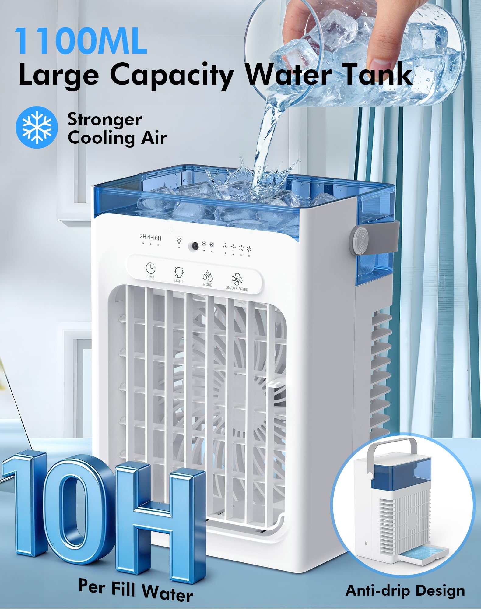 SOLEEY remote-control portable AC enabling convenient temperature control