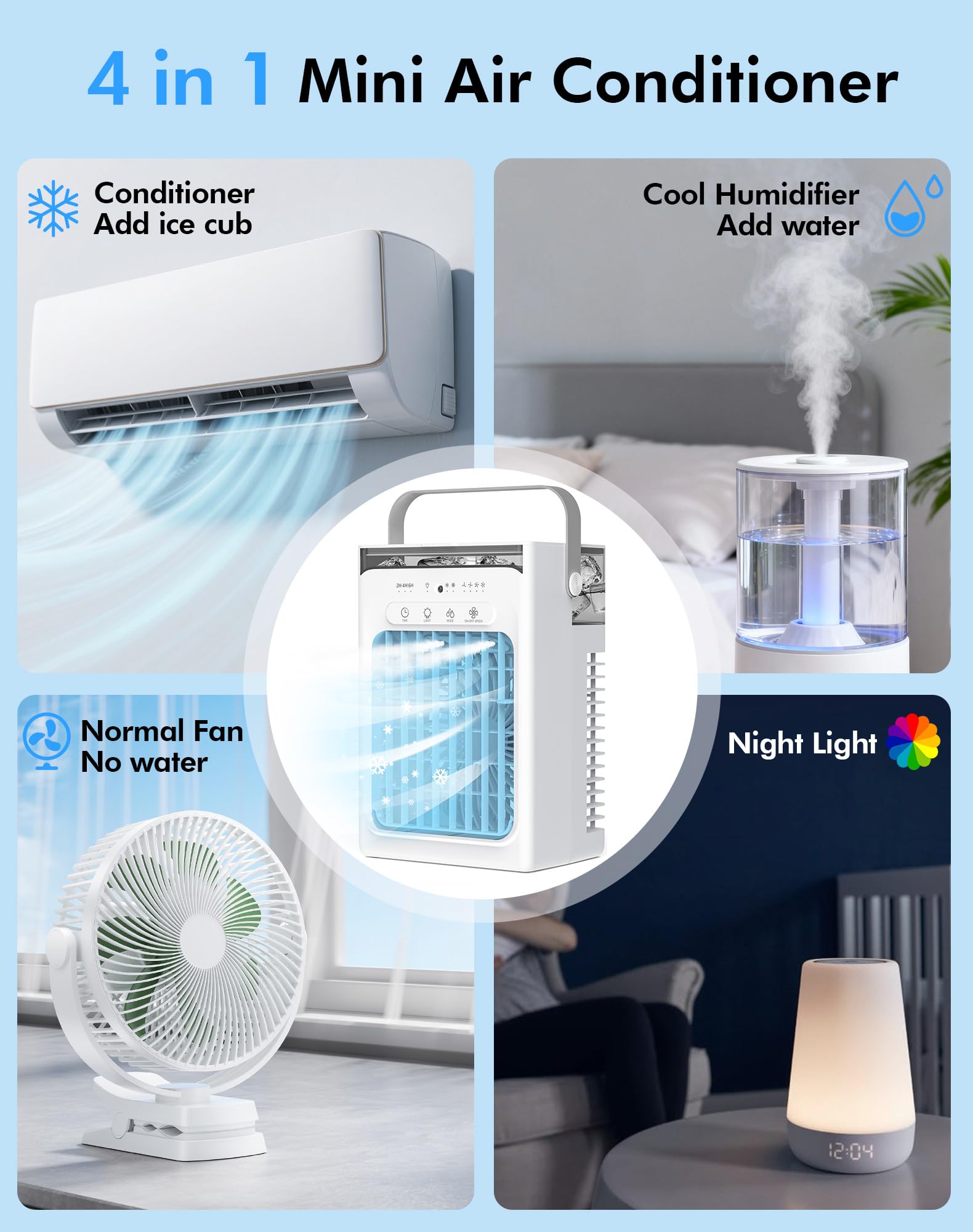 SOLEEY portable AC for room car and outdoor use