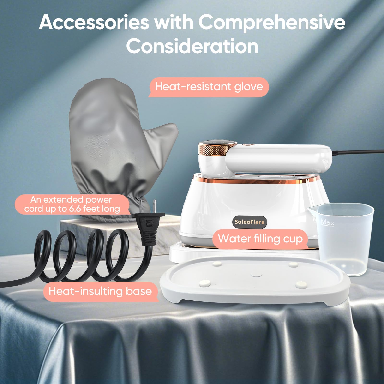 SoleoFlare compact-portable-design ideal for dorms and trips.