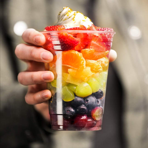 SOLO 18oz cups suitable for craft beer and iced coffee.