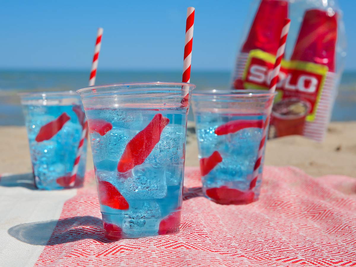 SOLO outdoor-durable cups in use on patio or deck.