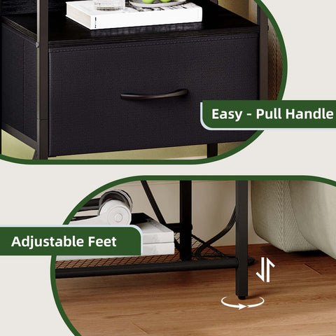 Somdot bedroom setup with two nightstands creates balanced, practical space.