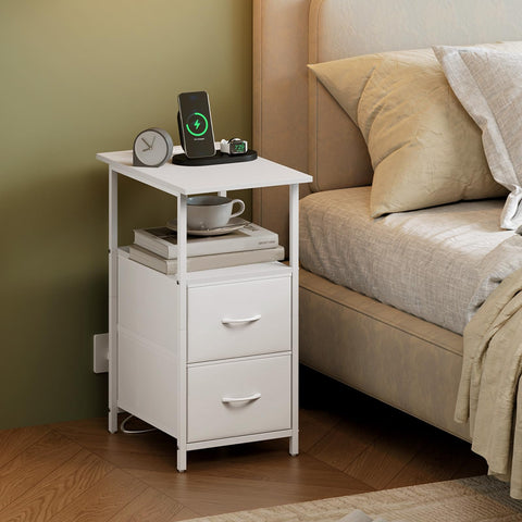 Somdot compact corner fit, ideal for tight spaces beside chair or bed.