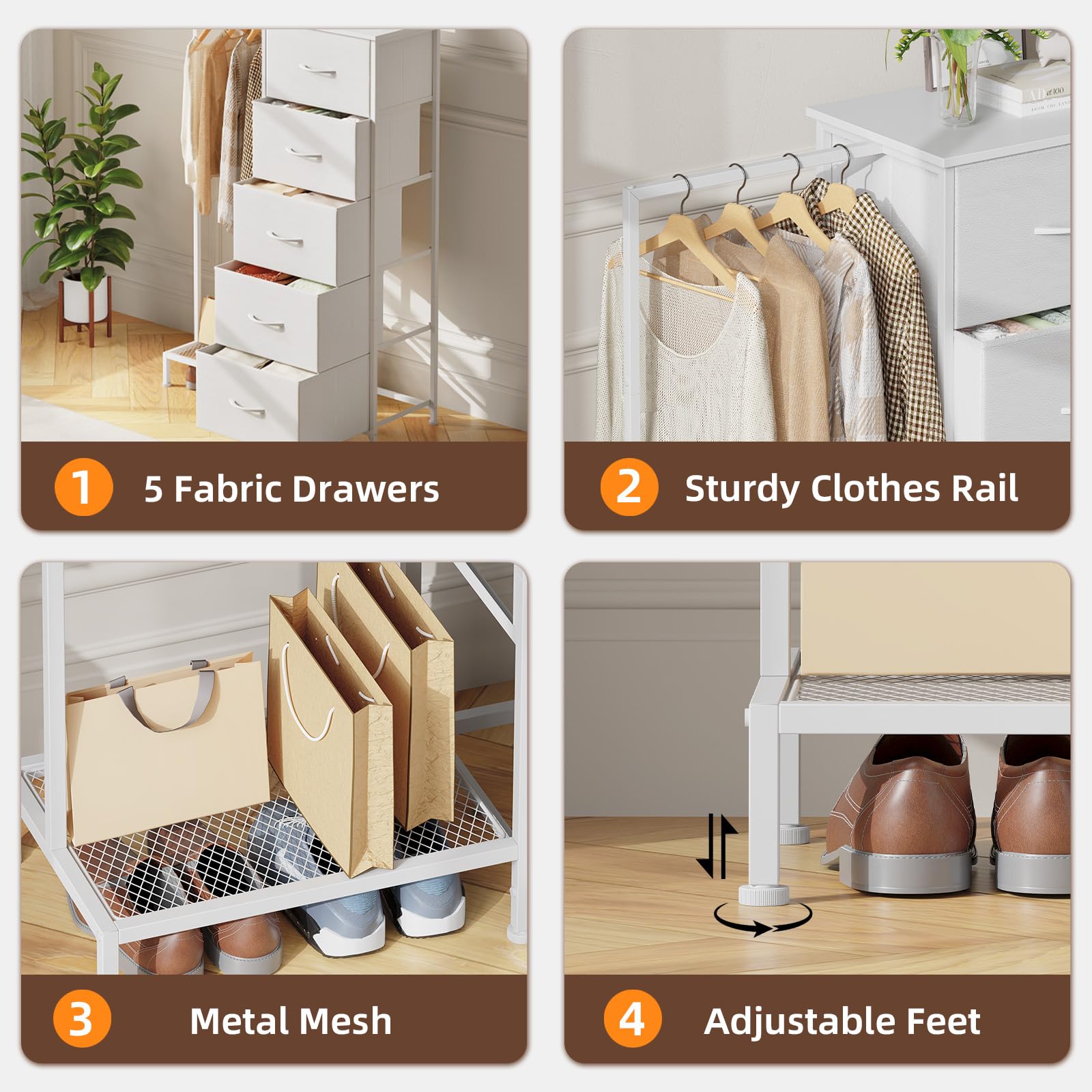 Tall storage design maximizes vertical space in compact bedrooms.
