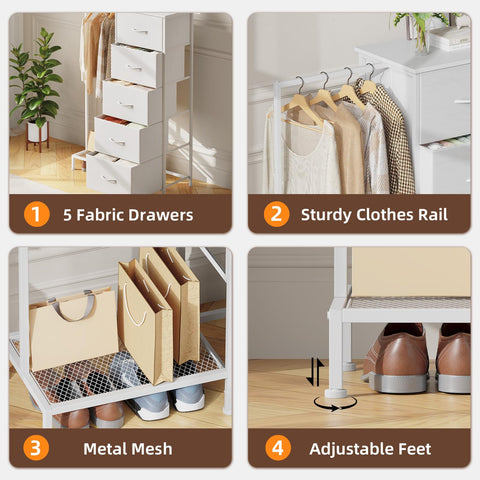 Tall storage design maximizes vertical space in compact bedrooms.