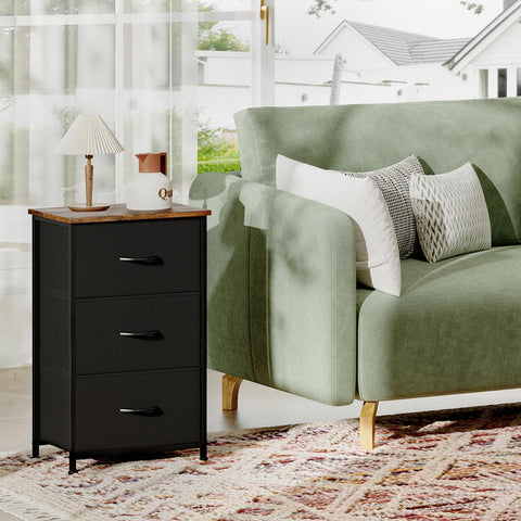 Removable fabric bins by Somdot dresser enable flexible organization and quick access near entryways.
