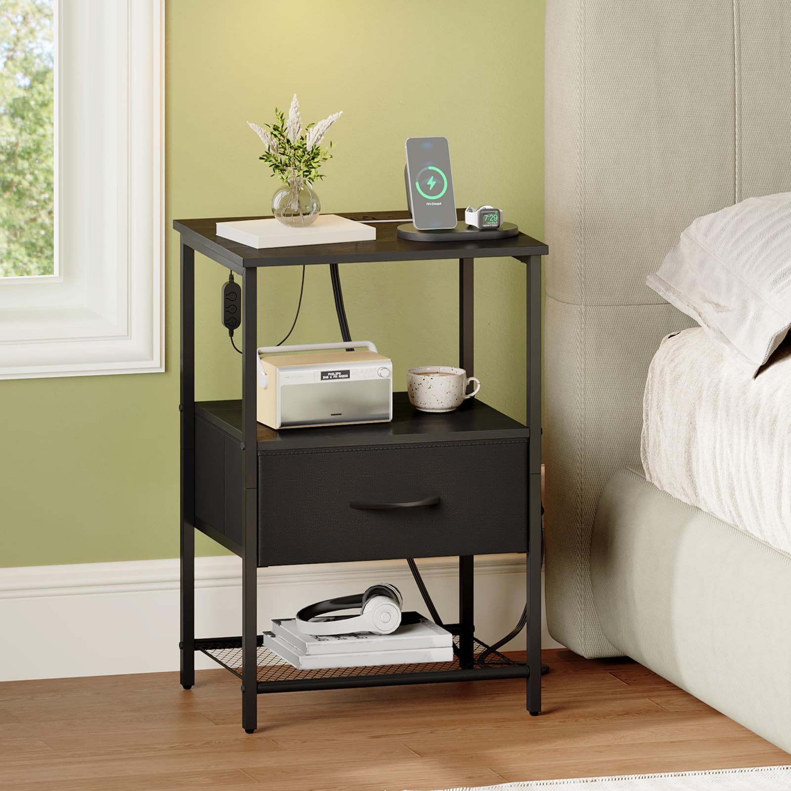 Somdot closeup drawer fabric texture reveals quality detail and tactile appeal.