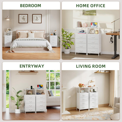 Somdot nightstand durable for small spaces and dorms