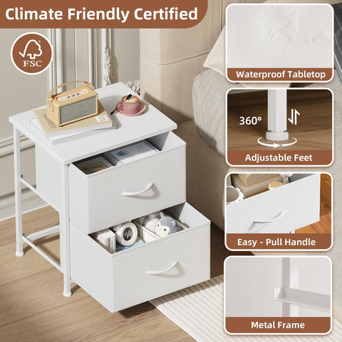 Somdot nightstand easy assembly with included tools saves setup time.