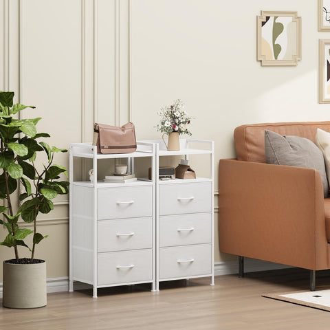 Somdot nightstand sturdy steel frame detail for robust support