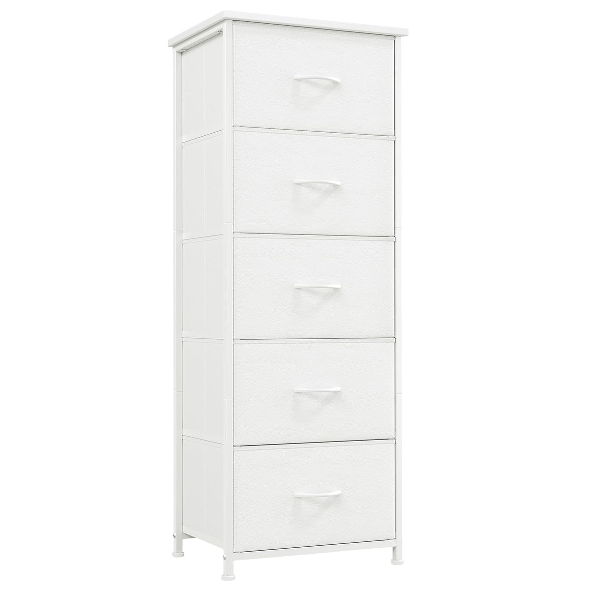 Somdot tall dresser with five drawers for organized bedroom storage.