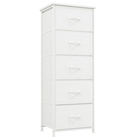 Somdot tall dresser with five drawers for organized bedroom storage.
