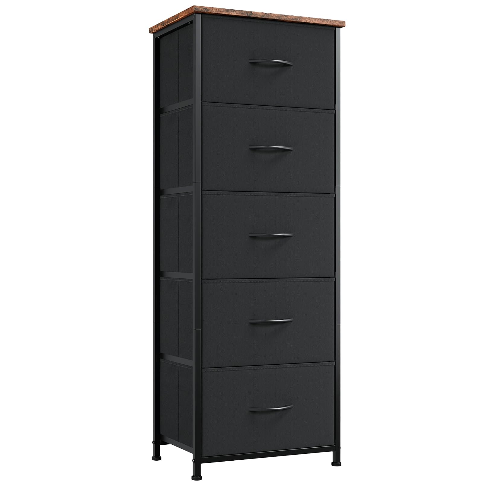 Somdot tall dresser with five drawers for organized bedroom storage.