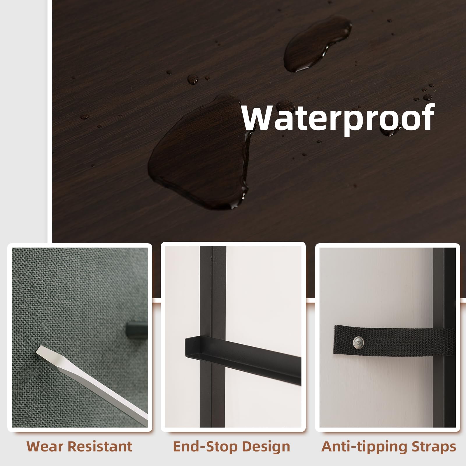 Somdot tall dresser FSC-certified wood signals eco-friendly craftsmanship.