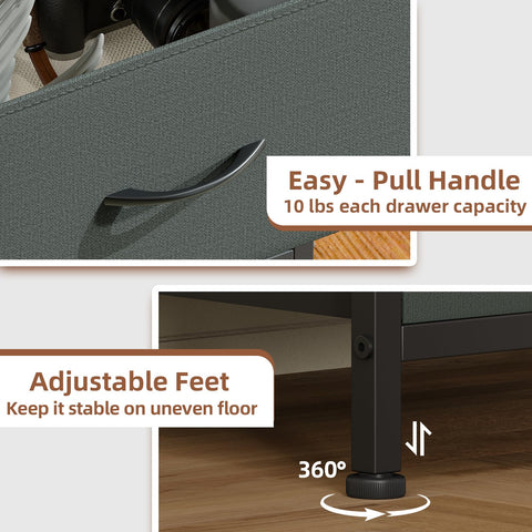 Somdot tall dresser fits entryways and living rooms for extra storage.