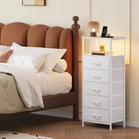 Somdot white nightstand LED light strip for ambient bedroom lighting