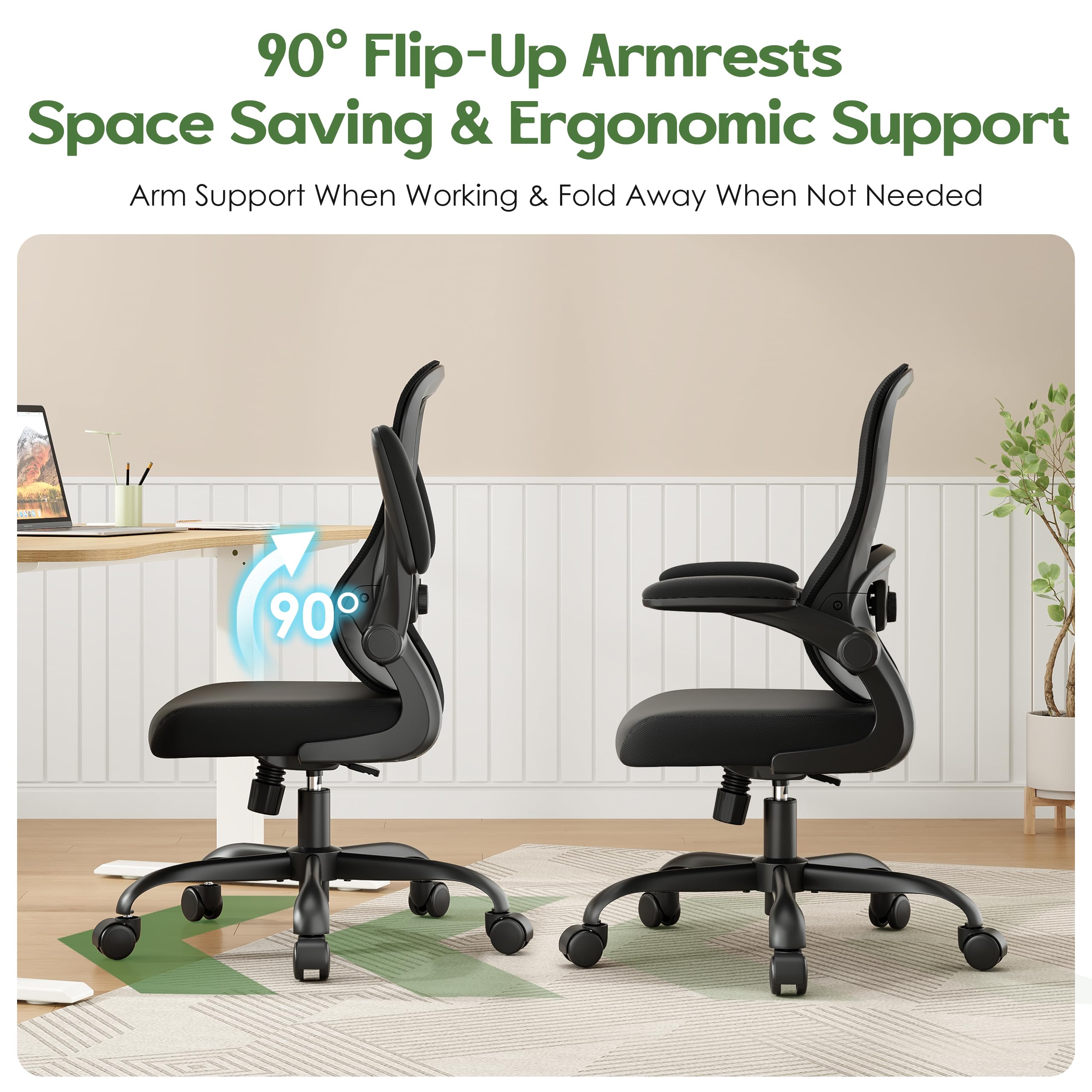 SOMEET space-saving design fits compact desks without compromising comfort.