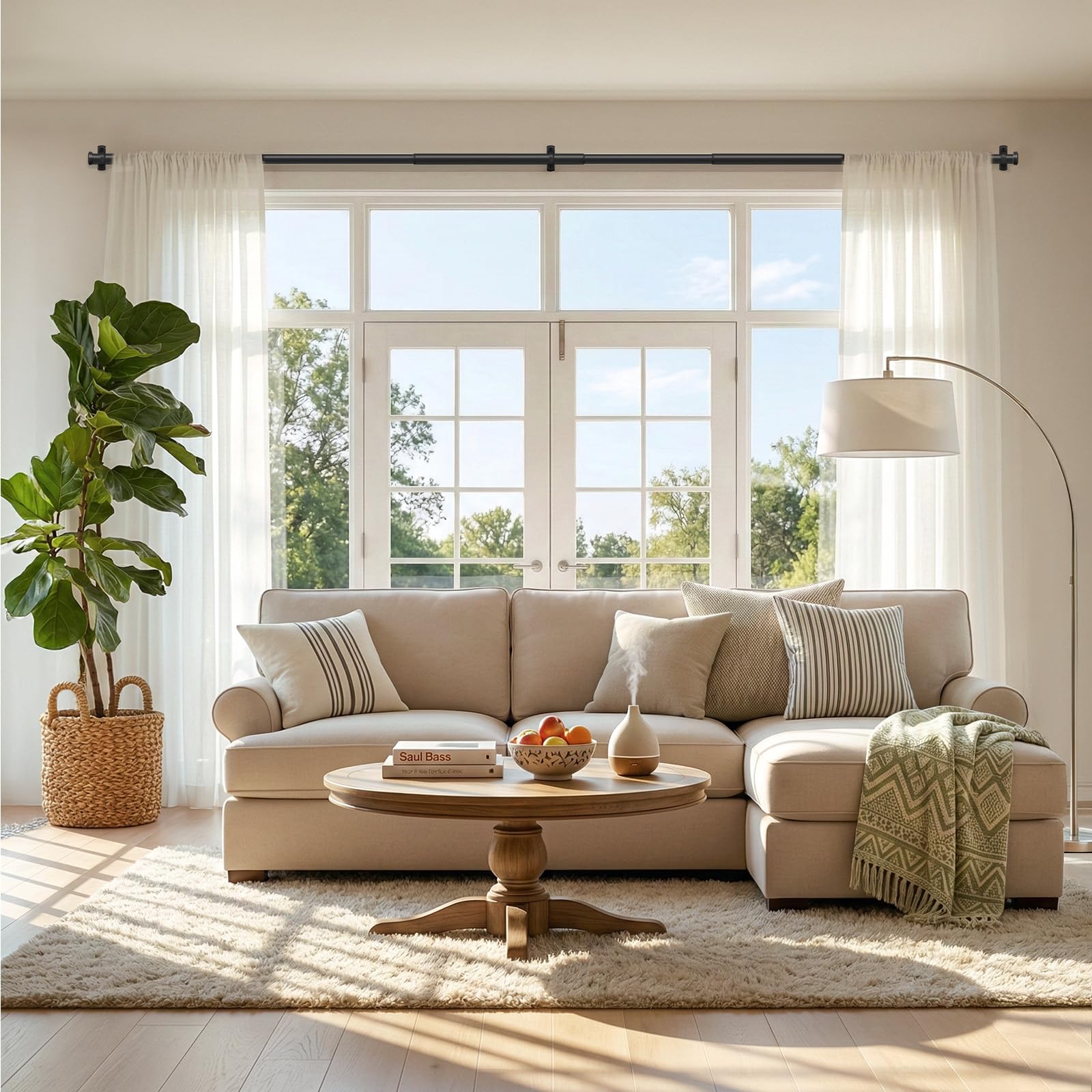 SOMINS adjustable brackets allow side or ceiling mounting for versatile setup.