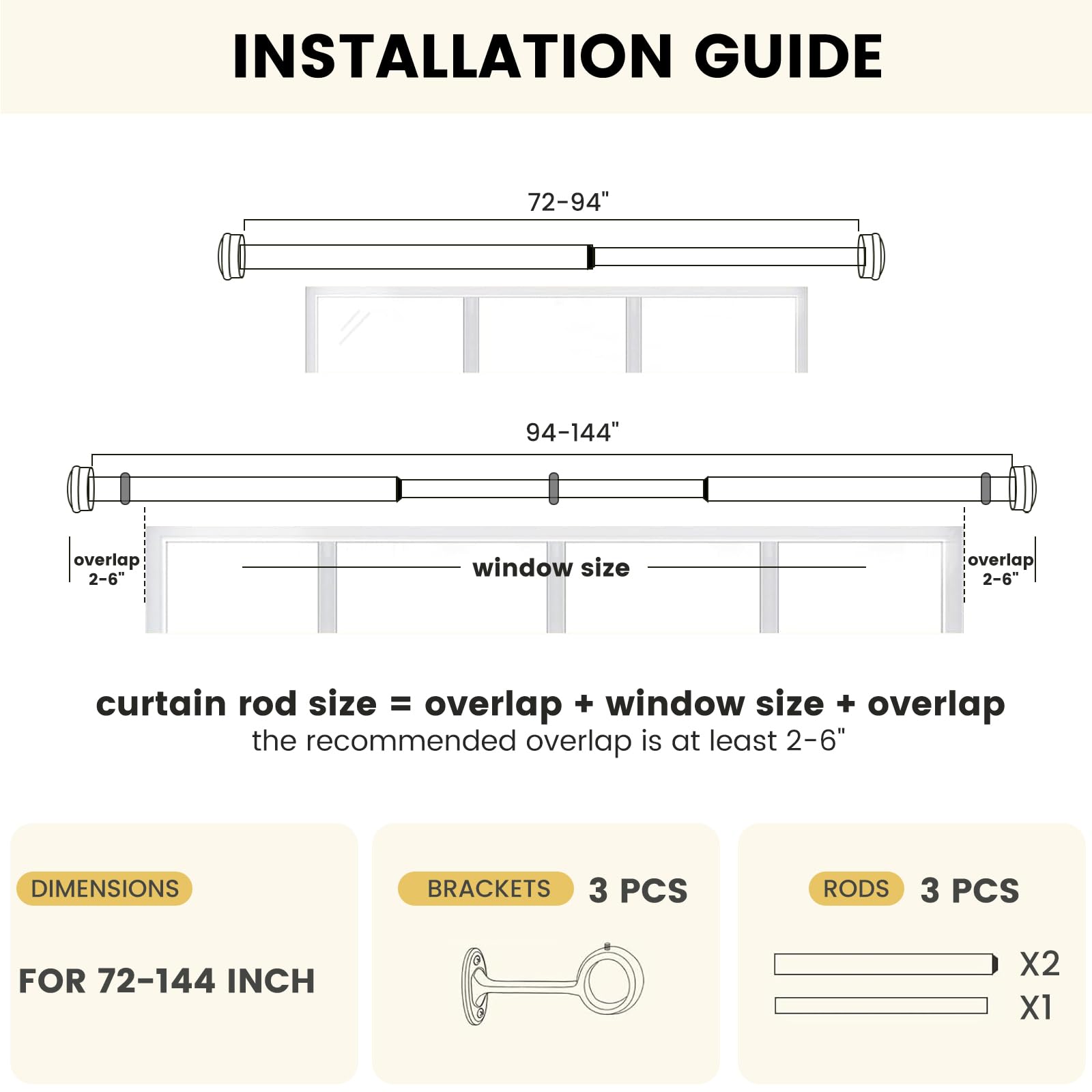 SOMINS compatibility with various drape styles fits many living spaces.
