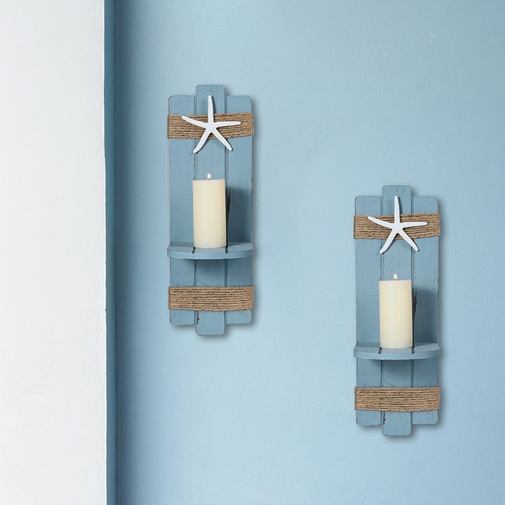 SOMTO Beach Starfish Wall Sconce setup living room adds seaside ambience