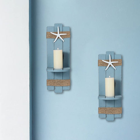 SOMTO Beach Starfish Wall Sconce setup living room adds seaside ambience