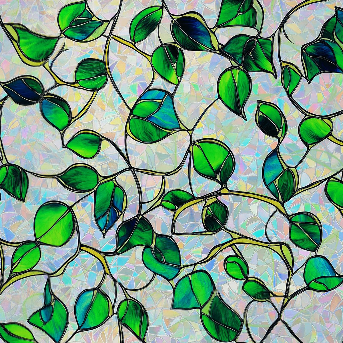 Somwise Rainbow Window Film with 3D rainbow effect brightens interior light
