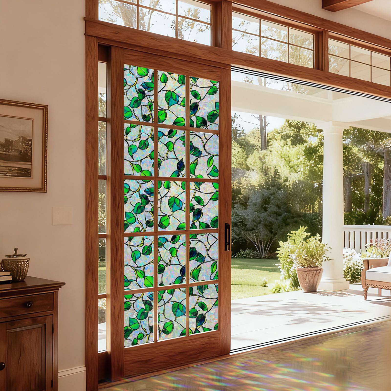 Somwise Rainbow Window Film reduces glare for screens and daily viewing