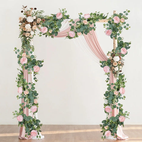 SOMYTING artificial garland adds lush greenery and focal interest.