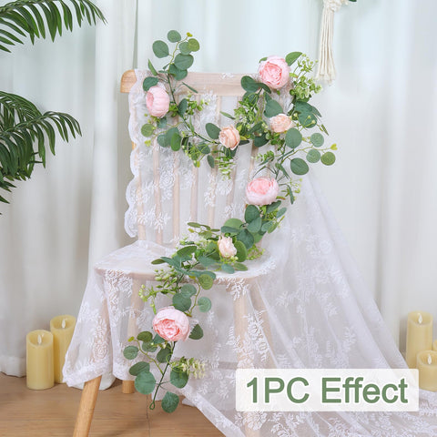 SOMYTING artificial rose vine with silk roses and gypsophila for arch decor