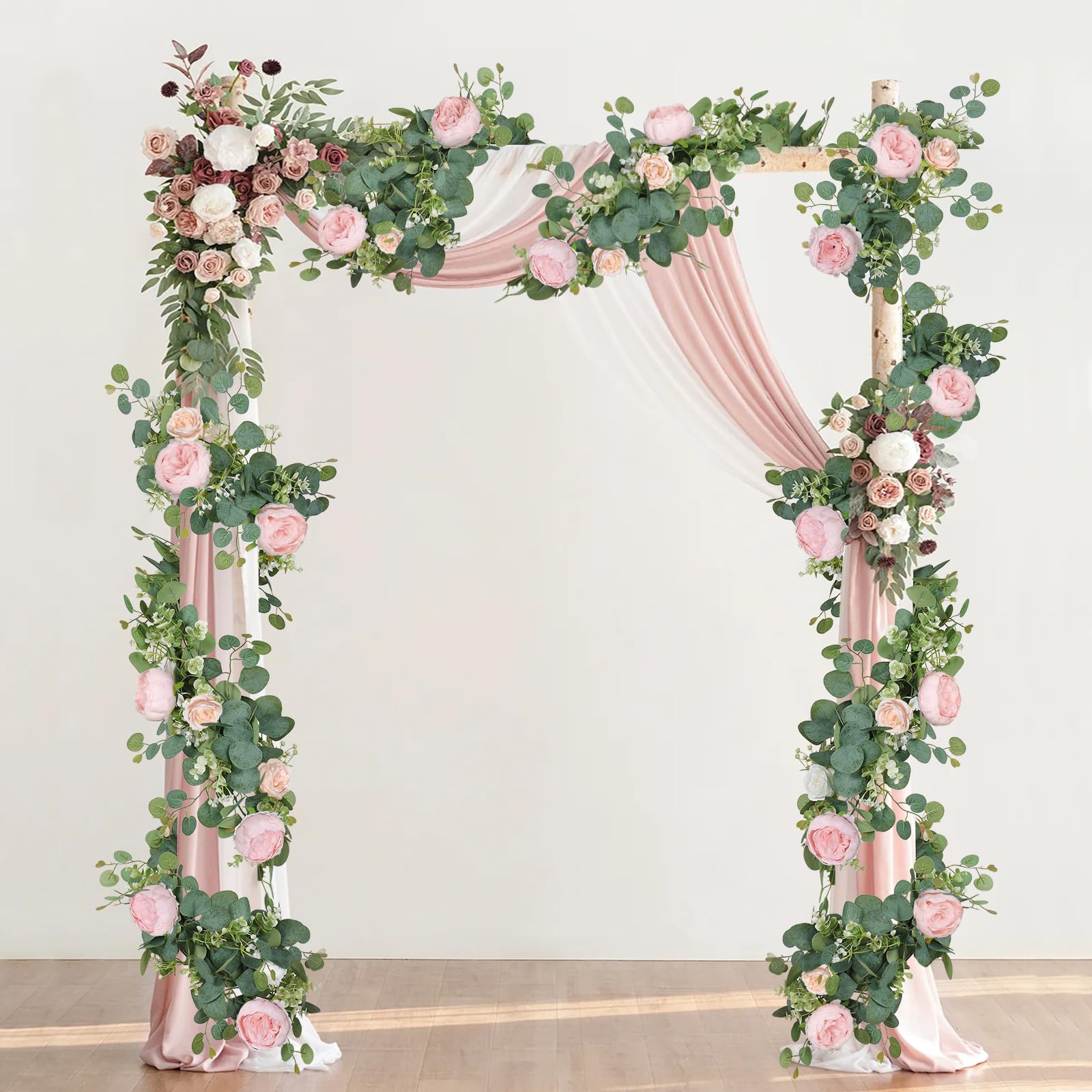 SOMYTING reusable artificial flower garland for long-lasting decor