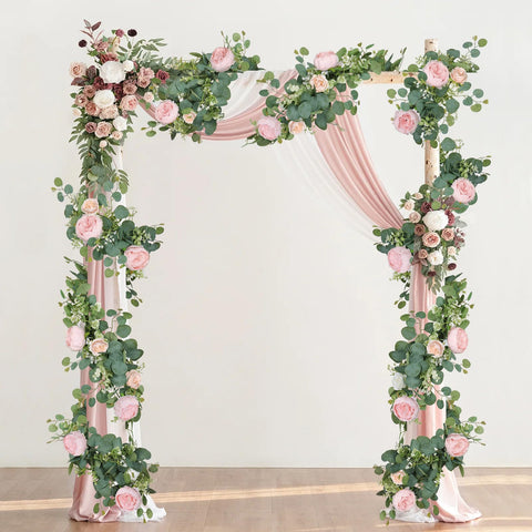 SOMYTING reusable artificial flower garland for long-lasting decor