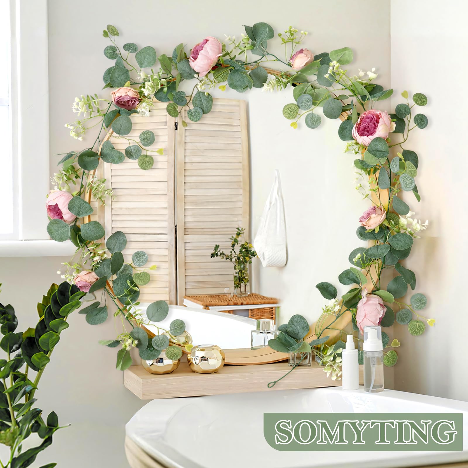 SOMYTING vintage pink roses closeup highlights lush petals and color depth