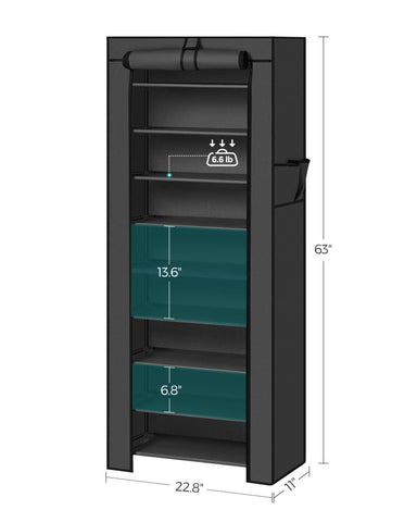 SONGMICS in entryways creates tidy, accessible shoe storage for family footwear