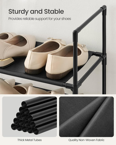 Songmics nonwoven-shelves-closeup highlights dirt resistance and cleaning ease.